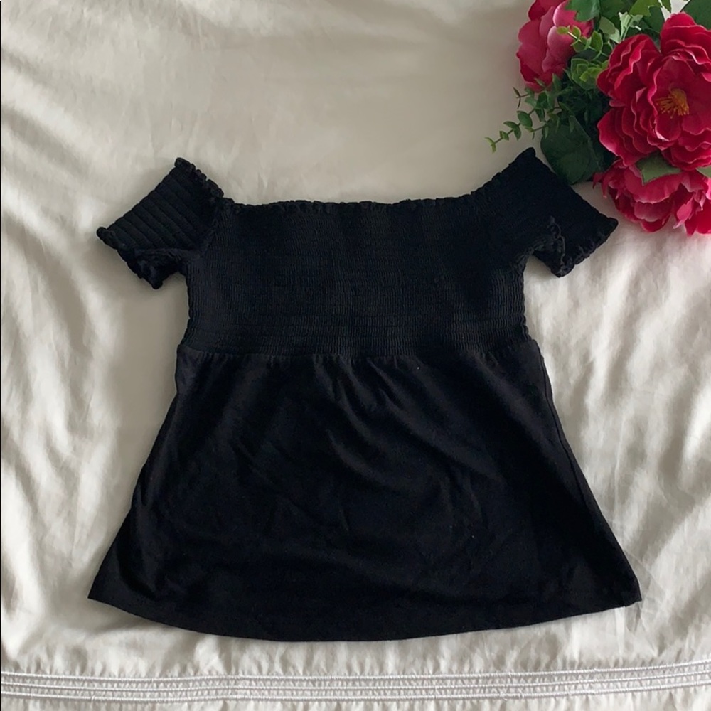 Victoria’s Secret black off the shoulder top - XS